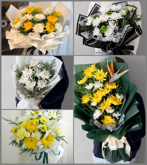 贵州黔西南州册亨县双江镇打滨村白事花束代送